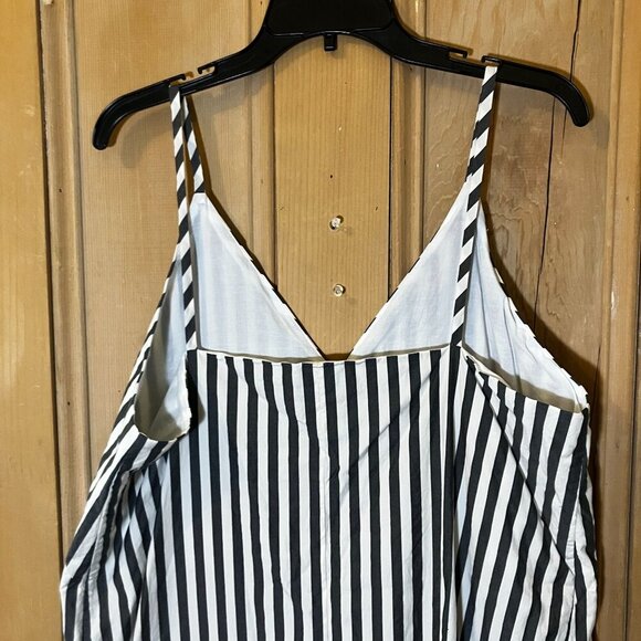 Everlane Womens Oreilles Striped 100% Cotton Shift Dress Size 14 White - Picture 10 of 11